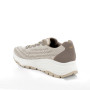 Sneakers with wedge for women beige with laces Sneakers with wedge for women beige with laces