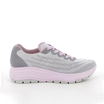 Sneaker avec coin pour femme gris avec lacets Sneaker avec coin pour femme gris avec lacets