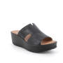 Sandals with wedge for women black  Sandals with wedge for women black