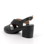 Sandals with heel for women black with buckle Sandals with heel for women black with buckle
