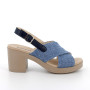 Sandals with heel for women sky blue and blue with buckle Sandals with heel for women sky blue and blue with buckle