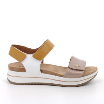 ЖЕНСКИЕ КОЖАНЫЕ САНДАЛИИ НА ТАНКЕТКЕ, РЖАВЫЙ/ЖЕЛТЫЙ ЖЕНСКИЕ КОЖАНЫЕ САНДАЛИИ НА ТАНКЕТКЕ, РЖАВЫЙ/ЖЕЛТЫЙ