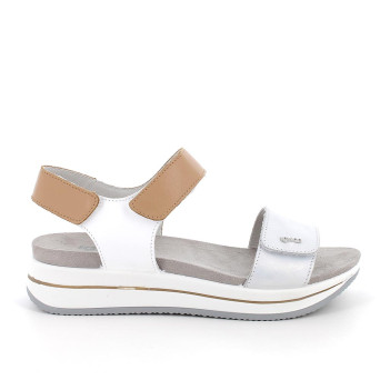 ЖЕНСКИЕ КОЖАНЫЕ САНДАЛИИ НА ТАНКЕТКЕ, СЕРЕБРЯНЫЙ/КОРИЧНЕВЫЙ ЖЕНСКИЕ КОЖАНЫЕ САНДАЛИИ НА ТАНКЕТКЕ, СЕРЕБРЯНЫЙ/КОРИЧНЕВЫЙ