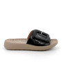 Sandalia para mujer negro con velcro Sandalia para mujer negro con velcro