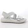 DAME SANDALE WEISS UND SILBER MIT VELCRO DAME SANDALE WEISS UND SILBER MIT VELCRO