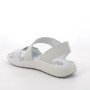 Sandali da donna bianco e argento con strap Sandali da donna bianco e argento con strap