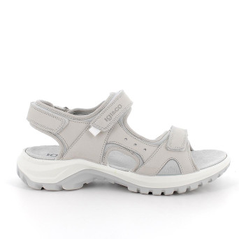 Sandals for women beige and grey with velcro Sandals for women beige and grey with velcro