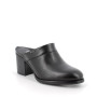 Sabot with heel for women black  Sabot with heel for women black