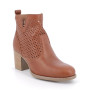 Half boots with heel for women brown with zip Half boots with heel for women brown with zip