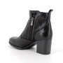 Stivaletti con tacco da donna nero con zip Stivaletti con tacco da donna nero con zip