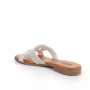 Sandale pour femme blanc et argent  Sandale pour femme blanc et argent