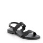 Sandale pour femme noir avec boucle Sandale pour femme noir avec boucle