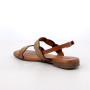 Sandalia para mujer beige y marron con hebilla Sandalia para mujer beige y marron con hebilla
