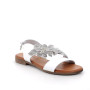 Sandale pour femme blanc avec boucle Sandale pour femme blanc avec boucle