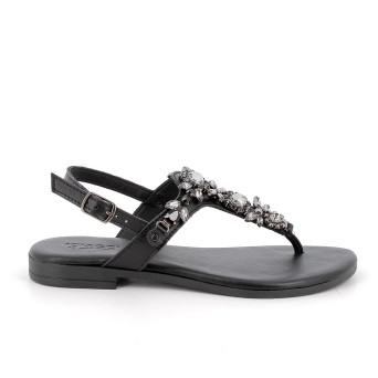 Flip-flops sandals for women black with buckle Flip-flops sandals for women black with buckle