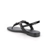 Sandale tongs pour femme noir avec boucle Sandale tongs pour femme noir avec boucle