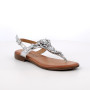 Flip-flops sandals for women silver with buckle Flip-flops sandals for women silver with buckle