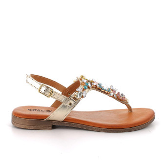 DAME FLIP FLOP SANDALE PLATIN MIT SCHNALLE DAME FLIP FLOP SANDALE PLATIN MIT SCHNALLE