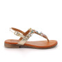Flip-flops sandals for women platinum with buckle Flip-flops sandals for women platinum with buckle