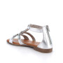 Sandalia para mujer plata con cremallera Sandalia para mujer plata con cremallera