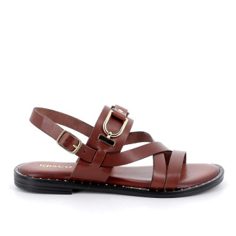 DAME SANDALE BRAUN MIT SCHNALLE DAME SANDALE BRAUN MIT SCHNALLE