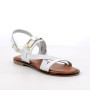 Sandale pour femme blanc avec boucle Sandale pour femme blanc avec boucle