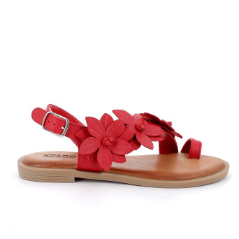 Flip-flops sandals for women red with buckle Flip-flops sandals for women red with buckle
