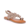 Flip-flops sandals for women beige with buckle Flip-flops sandals for women beige with buckle