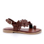Flip-flops sandals for women brown with buckle Flip-flops sandals for women brown with buckle