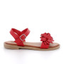 Sandale pour femme rouge avec boucle Sandale pour femme rouge avec boucle