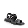 Sandalia para mujer negro con velcro Sandalia para mujer negro con velcro