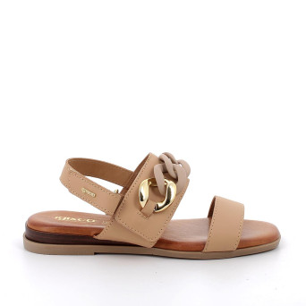 DAME SANDALE BEIGE MIT VELCRO DAME SANDALE BEIGE MIT VELCRO