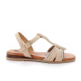 Sandalia para mujer beige con hebilla Sandalia para mujer beige con hebilla