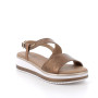 Sandals with wedge for women brown with buckle Sandals with wedge for women brown with buckle
