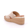 Sandali con zeppa da donna beige  Sandali con zeppa da donna beige