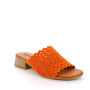 Sandalia de tacón para mujer naranja  Sandalia de tacón para mujer naranja