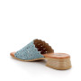 Sandale avec talon pour femme bleu clair  Sandale avec talon pour femme bleu clair
