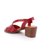DAME SANDALE MIT ABSATZ ROT MIT SCHNALLE DAME SANDALE MIT ABSATZ ROT MIT SCHNALLE