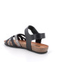 Sandale pour femme noir avec velcro Sandale pour femme noir avec velcro
