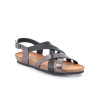 Sandals for women black and grey with buckle Sandals for women black and grey with buckle