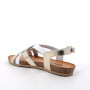 Sandals for women white and platinum with buckle Sandals for women white and platinum with buckle