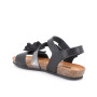 Sandale pour femme noir avec velcro Sandale pour femme noir avec velcro