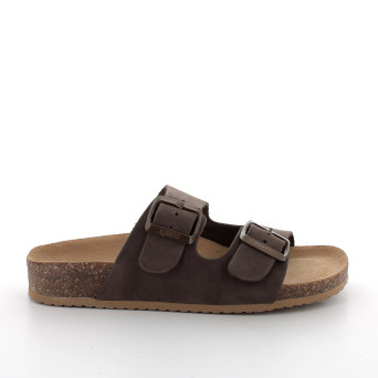 Sandale pour femme brun avec boucle Sandale pour femme brun avec boucle