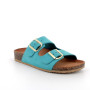 Sandali da donna turchese con fibbia Sandali da donna turchese con fibbia