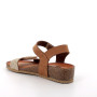 Sandals with wedge for women brown and platinum with velcro Sandals with wedge for women brown and platinum with velcro