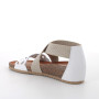 Sandale avec coin pour femme blanc avec elastique Sandale avec coin pour femme blanc avec elastique