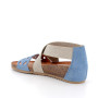 Sandale avec coin pour femme bleu clair avec elastique Sandale avec coin pour femme bleu clair avec elastique