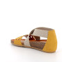 Sandals with wedge for women yellow with elastic Sandals with wedge for women yellow with elastic