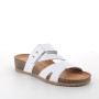 Sandalia para mujer blanco con velcro Sandalia para mujer blanco con velcro