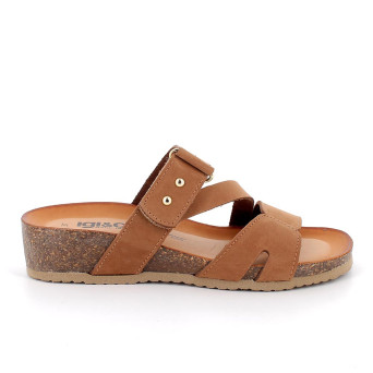 Sandale pour femme brun avec velcro Sandale pour femme brun avec velcro